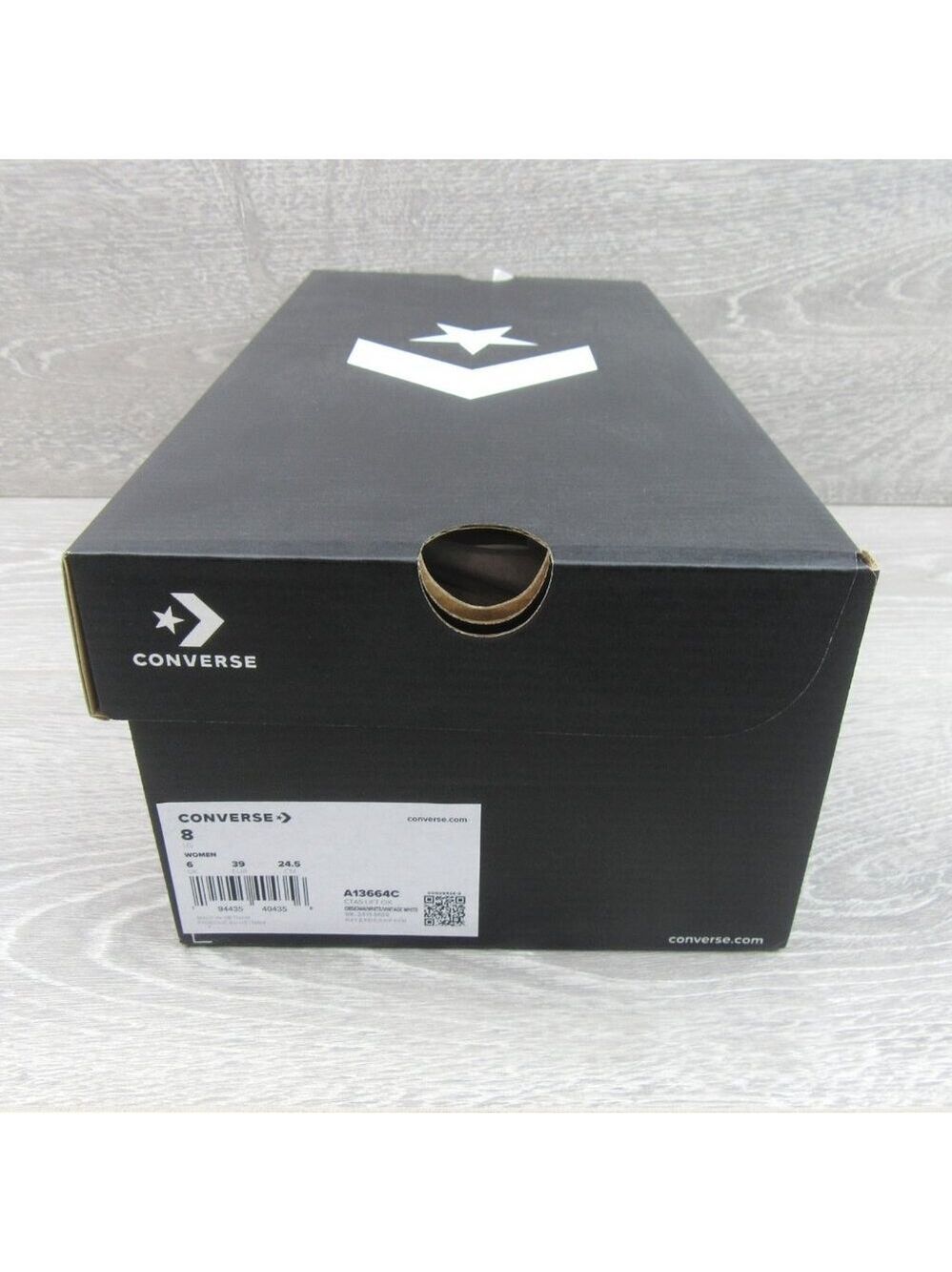 Converse CTAS Lift Platform Gingham Womens Size 8 Obsidian White NEW - Picture 15 of 16
